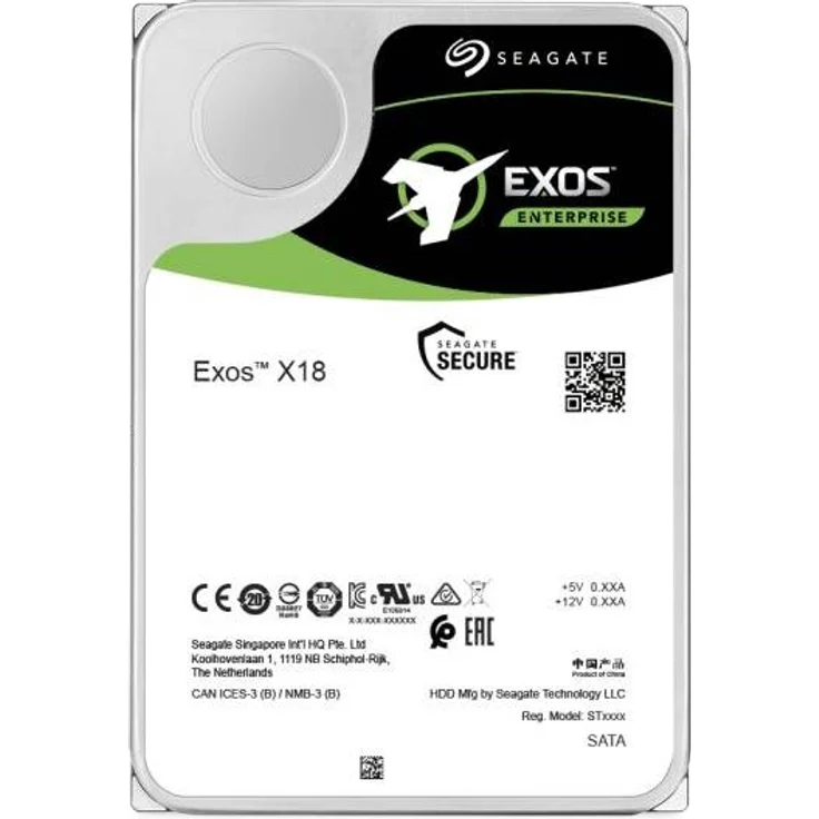 Seagate Exos X18 ST16000NM000J - Festplatte - 16 TB - intern - SATA 6Gb/s - 7200 rpm - Puffer: 256 MB (ST16000NM000J) – Bild 2