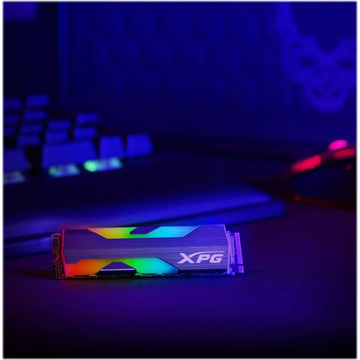 ADATA XPG Spectrix S20G RGB - Solid-State-Disk - 1 TB - intern - M.2 2280 - PCI Express 3.0 x4 (NVMe) - 256-Bit-AES - integrierter Kühlkörper (ASPECTRIXS20G-1T-C) – Bild 5