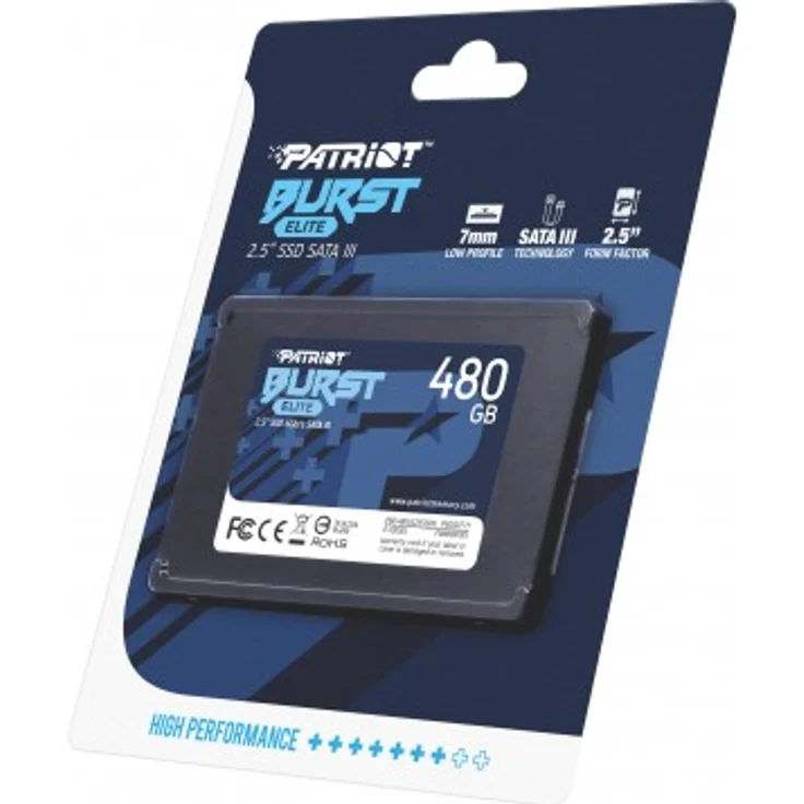 Patriot Burst Elite - Solid-State-Disk - 480 GB - intern - 2.5 Zoll (6.4 cm) - SATA 6Gb/s (PBE480GS25SSDR) – Bild 3