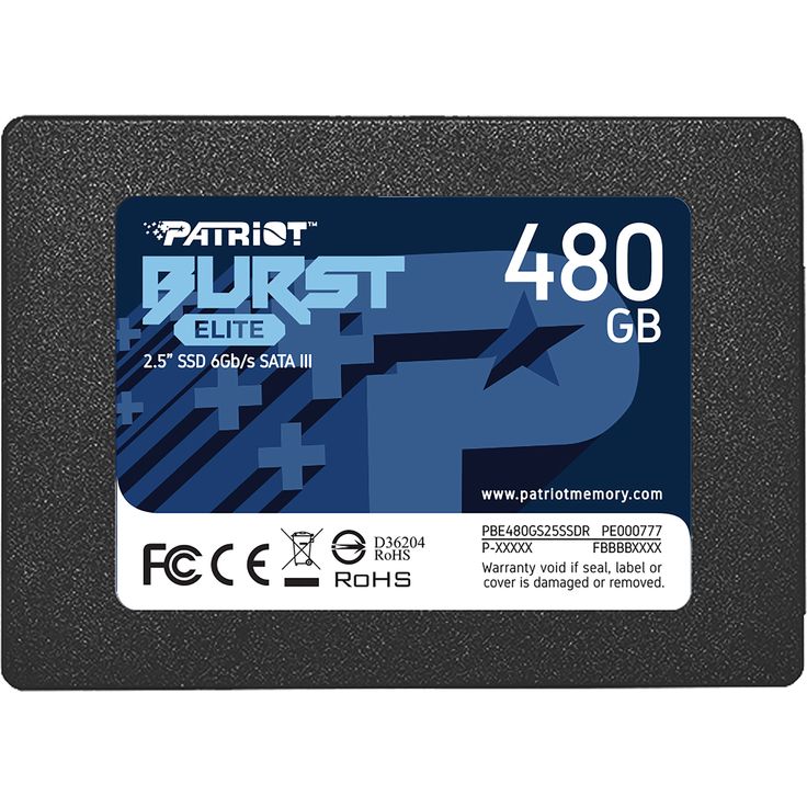 Patriot Burst Elite - Solid-State-Disk - 480 GB - intern - 2.5 Zoll (6.4 cm) - SATA 6Gb/s (PBE480GS25SSDR) – Bild 5