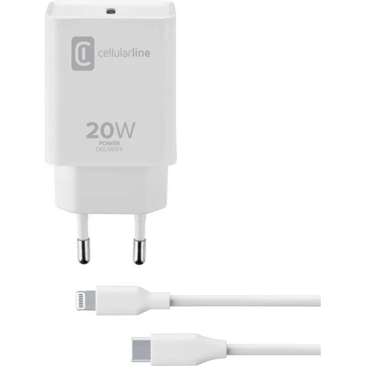 Cellularline USB-C CHARGER KIT APPLE C2L 20W weiß