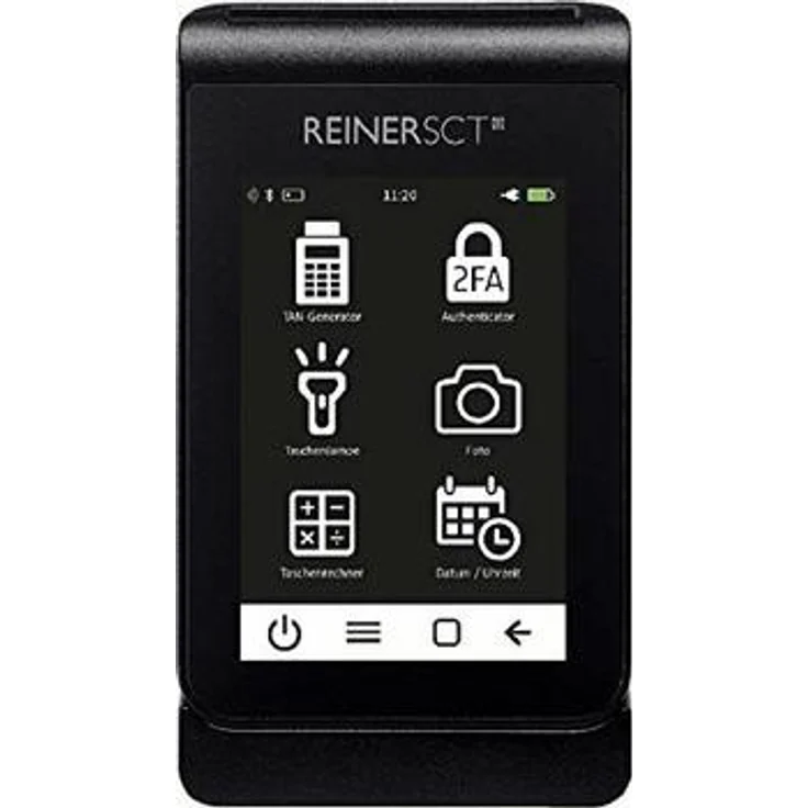 REINERSCT tanJack deluxe Logo Zwei-Faktor-Authentisierung Photo QR-Leser Kalenderfunktion Temperaturanzeige Kalkulator – Bild 3