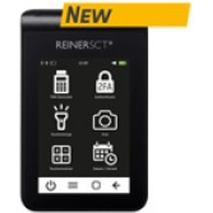 REINERSCT tanJack deluxe Logo Zwei-Faktor-Authentisierung Photo QR-Leser Kalenderfunktion Temperaturanzeige Kalkulator – Bild 1