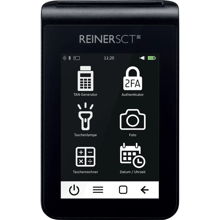 REINERSCT tanJack deluxe Logo Zwei-Faktor-Authentisierung Photo QR-Leser Kalenderfunktion Temperaturanzeige Kalkulator – Bild 6