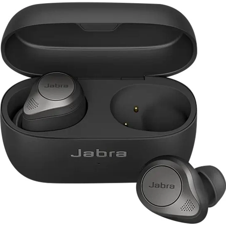 Jabra Elite 85t Wireless In-Ear Kopfhörer, mit Bluetooth, Mikrofon, Noise Cancelling, spritzwassergeschützt, grau – Bild 2