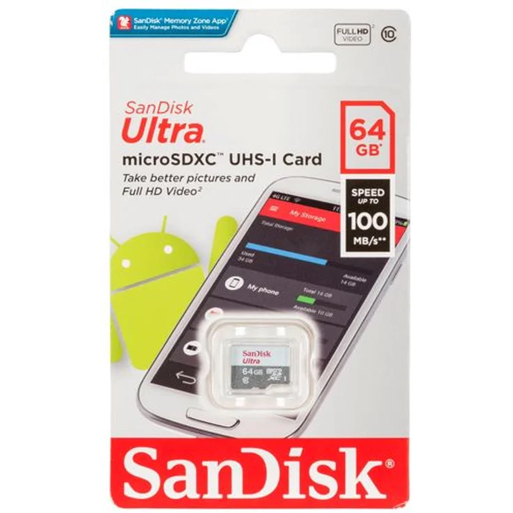 Sandisk SDSQUNR-064G-_N3MN Ultra Micro SDXC Class 10 UHS-I – Bild 1