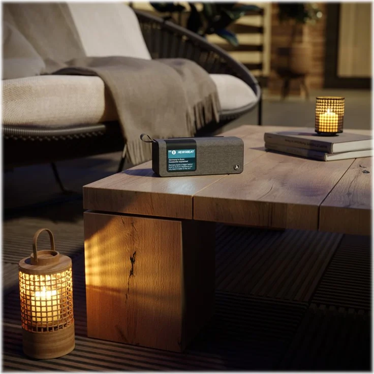 Hama 173191 DR200BT Tischradio mit Bluetooth, LCD-Display, grau – Bild 8