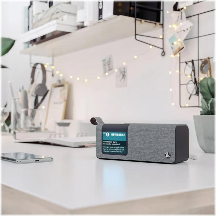 Hama 173191 DR200BT Tischradio mit Bluetooth, LCD-Display, grau – Bild 5