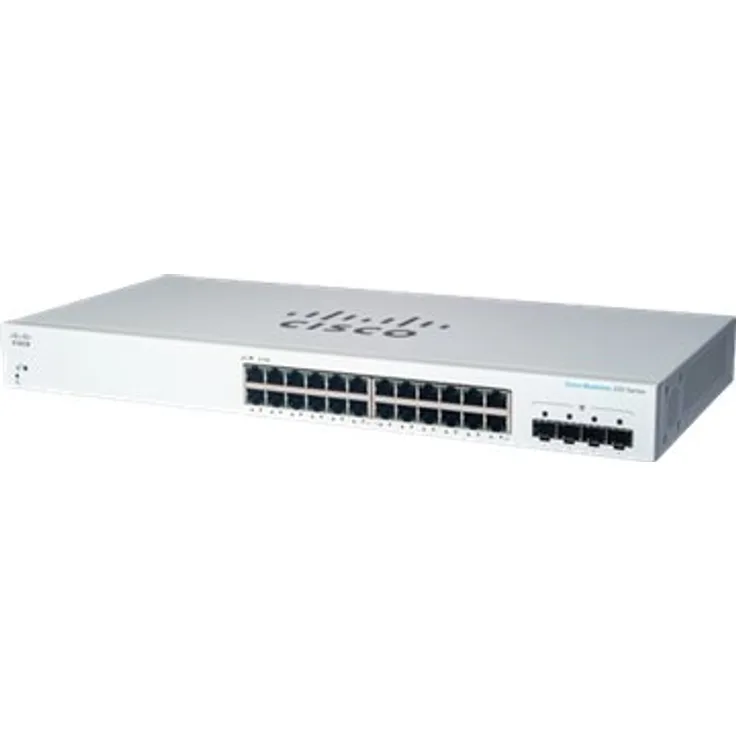 CISCO Business Switching CBS220 Smart 24-port Gigabit 4x1G SFP uplink