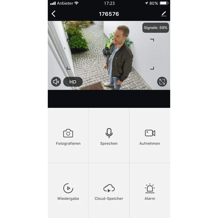 Hama 00176576 Überwachungskamera WLAN, WLAN Kamera für außen, Outdoor-Kamera mit Sprach- und App-Steuerung, wetterfeste Außenkamera mit Bewegungsmelder, Nachtsicht, 2-Wege-Audio, Aufzeichnung, 1080p, weiß – Bild 11