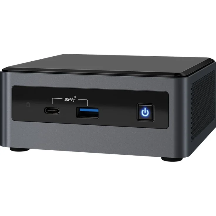 Intel Next Unit of Computing Kit 10 Performance - NUC10i7FNHN - Barebone - Mini-PC - 1 x Core i7 10710U - 1.1 GHz - RAM 0 GB - UHD Graphics - GigE - WLAN: Bluetooth 5.0, 802.11a-b-g-n-ac-ax – Bild 1