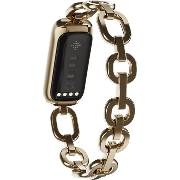 Fitbit Luxe Fitness-Tracker GPS, Damen, Einheitsgröße, Edelstahlgehäuse, Edelstahlarmband, Soft Gold/Peony – Bild 7