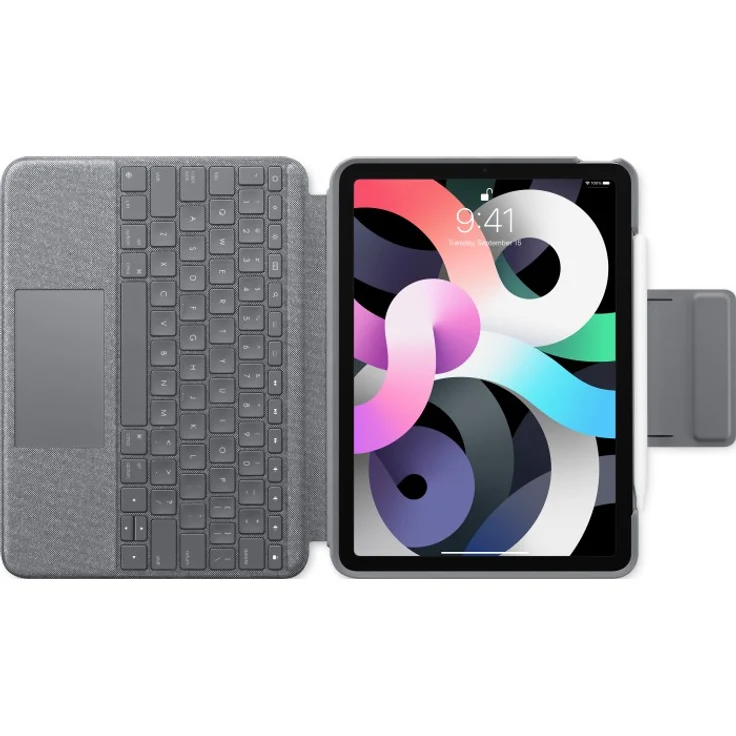 Logitech Folio Touch, KeyboardDock mit Trackpad für iPad Air 4, Oxford grau, FR (920-009958) – Bild 2