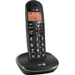 Doro PhoneEasy 100w DECT Schnurlostelefon, Freisprechen, schwarz (380098)