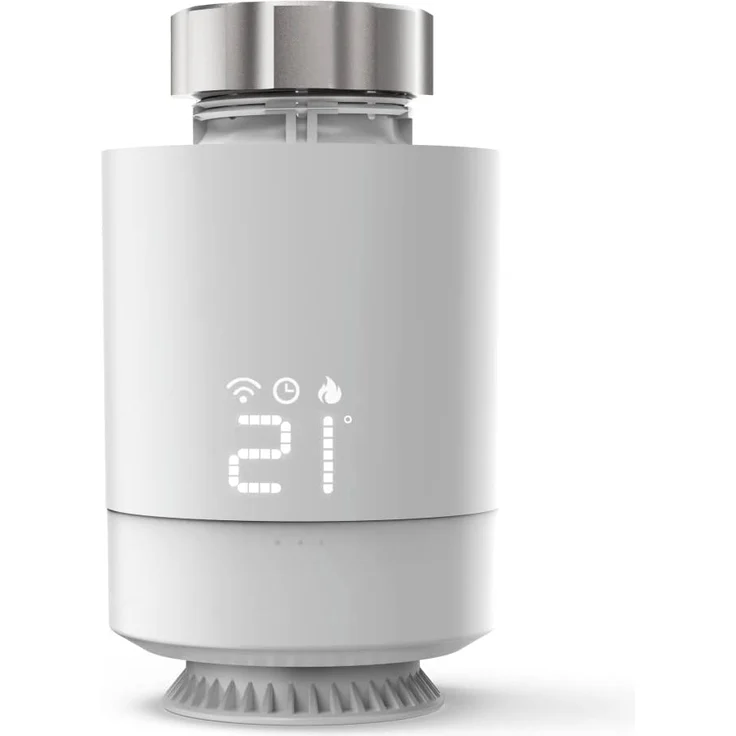 Hama 00176592 Smartes Heizkörperthermostat, erweiterbare Heizungssteuerung WLAN, Smart Home Heizungsregler für alle Ventile, programmierbarer Heizungsthermostat, individuell heizen per App und Energie sparen, weiß – Bild 1