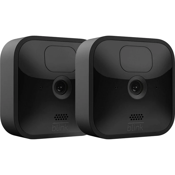 Blink Outdoor – kabellose, witterungsbeständige HD-Sicherheitskamera mit zwei Jahren Batterielaufzeit und Bewegungserfassung, funktioniert mit Amazon Alexa, 2 Kameras, schwarz (B086DK2N5F) – Bild 1