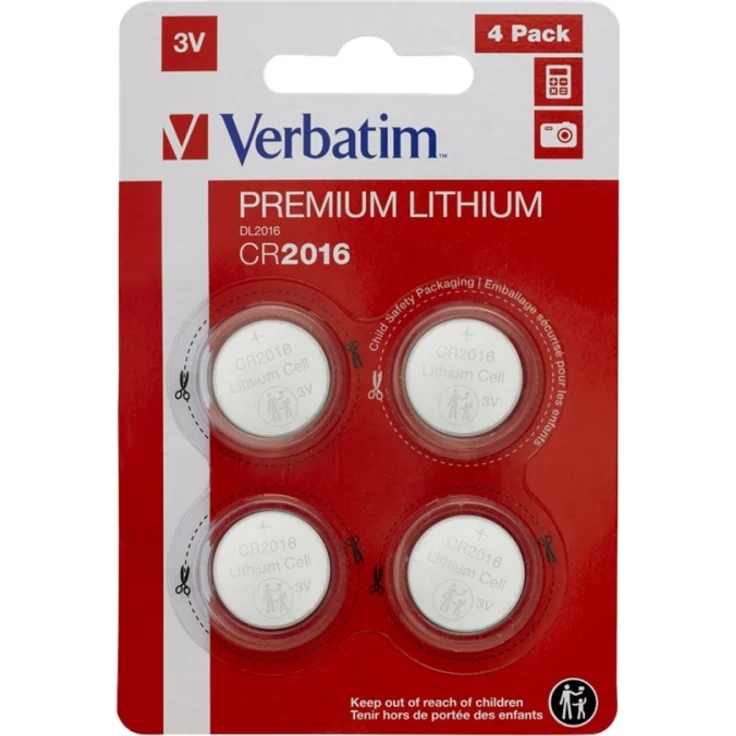 Verbatim - Batterie 4 x CR2016 - Li – Bild 1