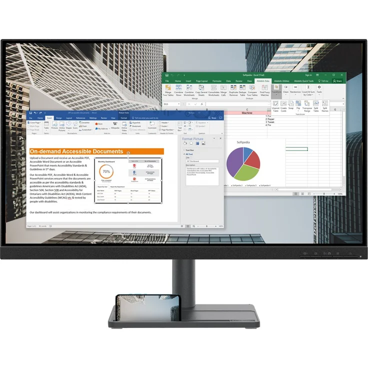 LENOVO L27e-30 - 27 Zoll, Full HD (1920 x 1080), IPS-Panel, 75Hz, 4ms, 250cd/m² (66BEKAC2EU) – Bild 3