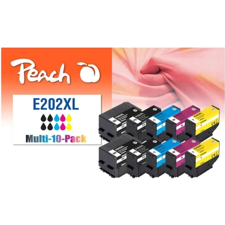 Peach Patrone Epson Nr.202XL, PEA, Multi10Pack, REM, FW komp, PI200-871
