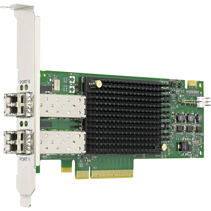 Emulex LPe31002 Gen 6 (16Gb), dual-port HBA (upgradeable to 32Gb) - Hostbus-Adapter - PCIe 3.0 x8 - 16Gb Fibre Channel x 2