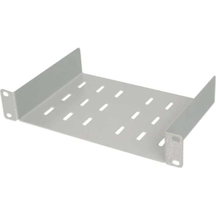 DIGITUS 254 mm (10'') 1HE Fachboden, festeinbau, schwarz - Preisvergleich – Bild 1