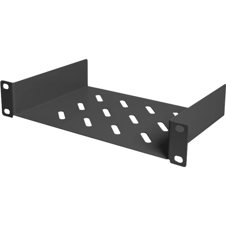 DIGITUS 254 mm (10'') 1HE Fachboden, festeinbau, schwarz - Preisvergleich – Bild 2