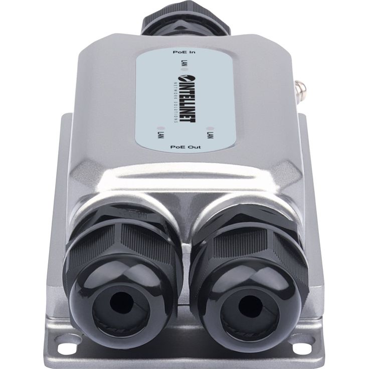 INTELLINET 2-Port Outdoor Gigabit Ultra PoE Extender mit Vandalismusschutz 2x30W