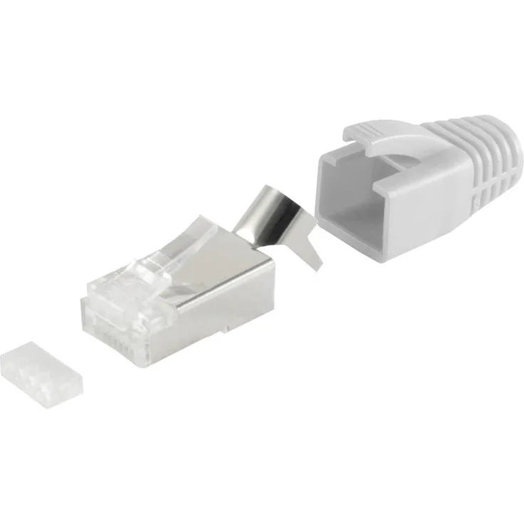 S-Conn 72067-10GR Drahtverbinder RJ-45 Grau - Weiß (72067-10GR)