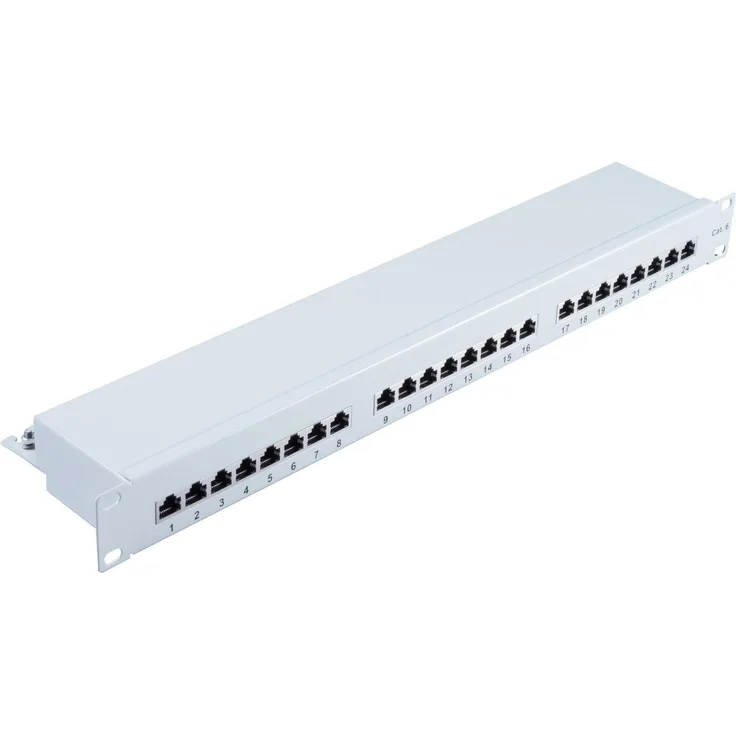 SHVP BS75074 - Patchpanel 48,30cm (19'') 24-Port Cat.6 1 HE - Patch-Panel (BS75074)