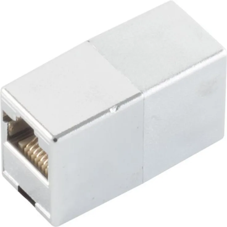 S-CONN maximum connectivity Adapter Modular Patch Verbinder-cat. 6 Kabelverbinder RJ45 -metallisiert-geschirmt (75006-M)