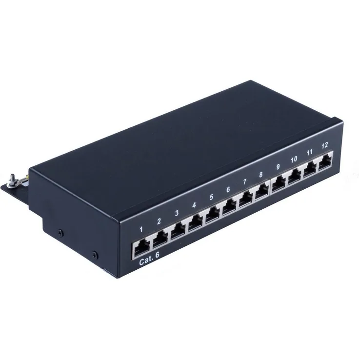 SHVP BS75072 - Patchpanel 12-Port Cat.6 1 HE - Patch-Panel (BS75072)