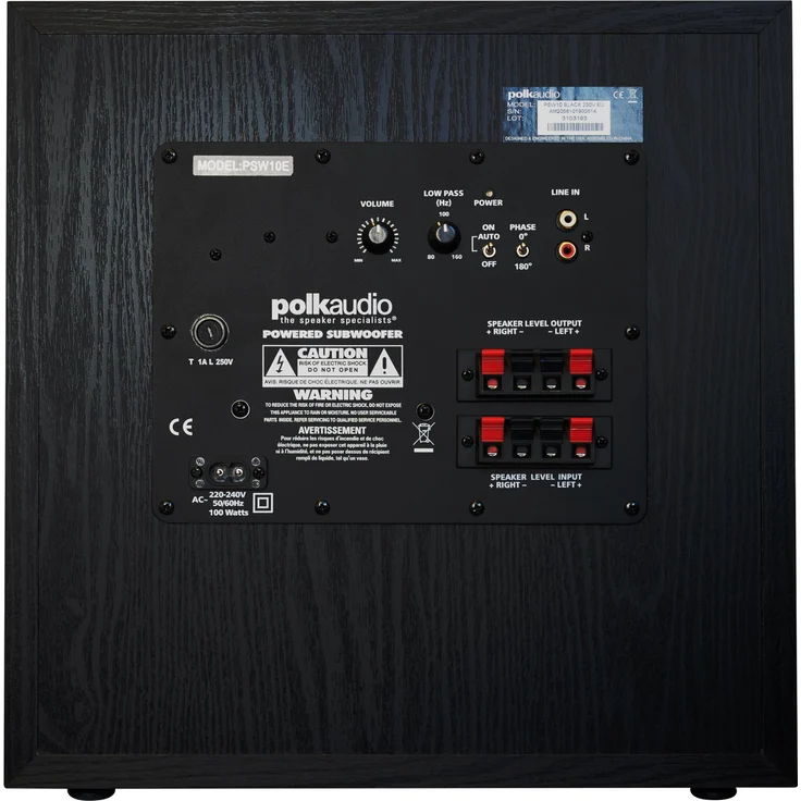 Polk PSW10EBK Subwoofer, schwarz – Bild 11