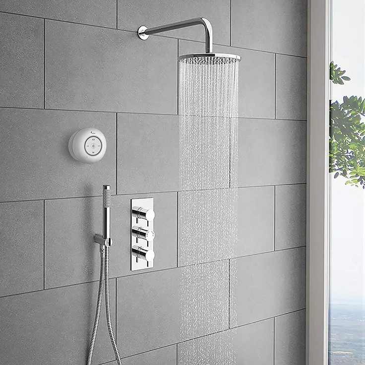 Leicke DJ Roxxx Shower Bluetooth-Lautsprecher, weiß (EP18141) – Bild 5