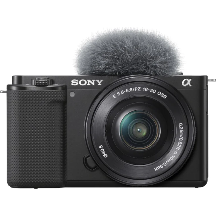 Sony Alpha ZV-E10 Vlog-Systemkamera (24,3 MP, Video: 4K/60 fps, 425 Fokusmessfelder, Wi-Fi, Bluetooth), schwarz + Sony E 16-50mm F3,5-5,6 OSS – Bild 4