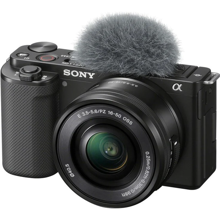 Sony Alpha ZV-E10 Vlog-Systemkamera (24,3 MP, Video: 4K/60 fps, 425 Fokusmessfelder, Wi-Fi, Bluetooth), schwarz + Sony E 16-50mm F3,5-5,6 OSS – Bild 3