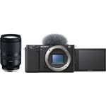 Sony Alpha ZV-E10 Vlog-Systemkamera (24,3 MP, Video: 4K/60 fps, 425 Fokusmessfelder, Wi-Fi, Bluetooth), schwarz + Tamron 17-70mm F2,8 Di III-A VC RXD