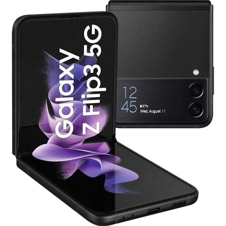 Samsung Galaxy Z Flip 3 5G Smartphone 17,02cm (6,7 Zoll) AMOLED-Display, 128GB interner Speicher, 8GB RAM, Android 11, Phantom Black – Bild 13