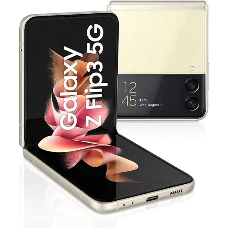 Samsung Galaxy Z Flip 3 5G Smartphone 17,02cm (6,7 Zoll) AMOLED-Display, 128GB interner Speicher, 8GB RAM, Android 11, Phantom Cream – Bild 13