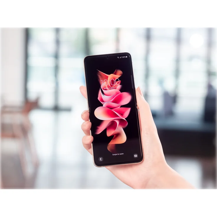 Samsung Galaxy Z Flip 3 5G Smartphone 17,02cm (6,7 Zoll) AMOLED-Display, 128GB interner Speicher, 8GB RAM, Android 11, Phantom Cream – Bild 8