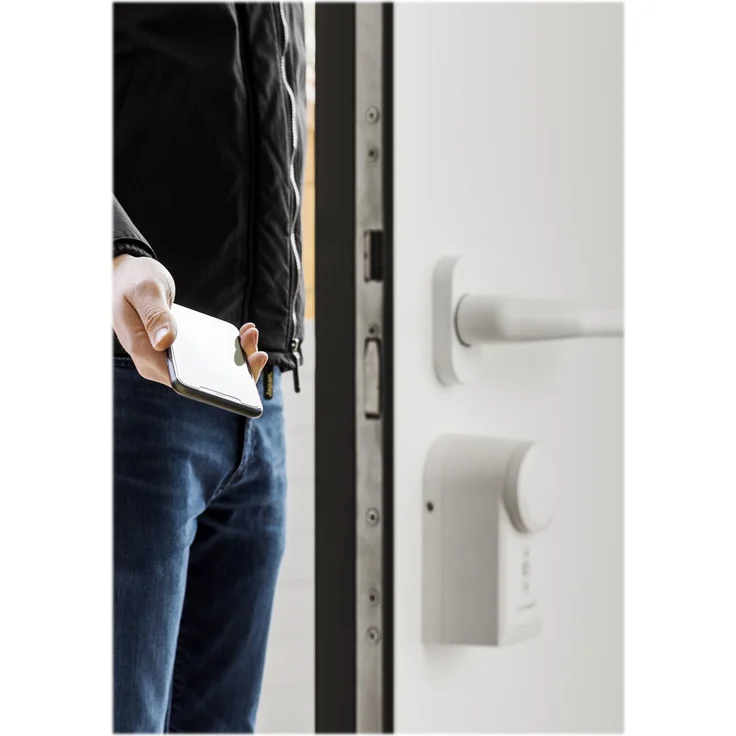 Homematic IP Smart Home Türschlossantrieb HmIP-DLD, Elektronisches Türschloss – öffnet, schließt und verriegelt die Tür per App, Amazon Alexa und Google Assistant (154952A0) – Bild 12
