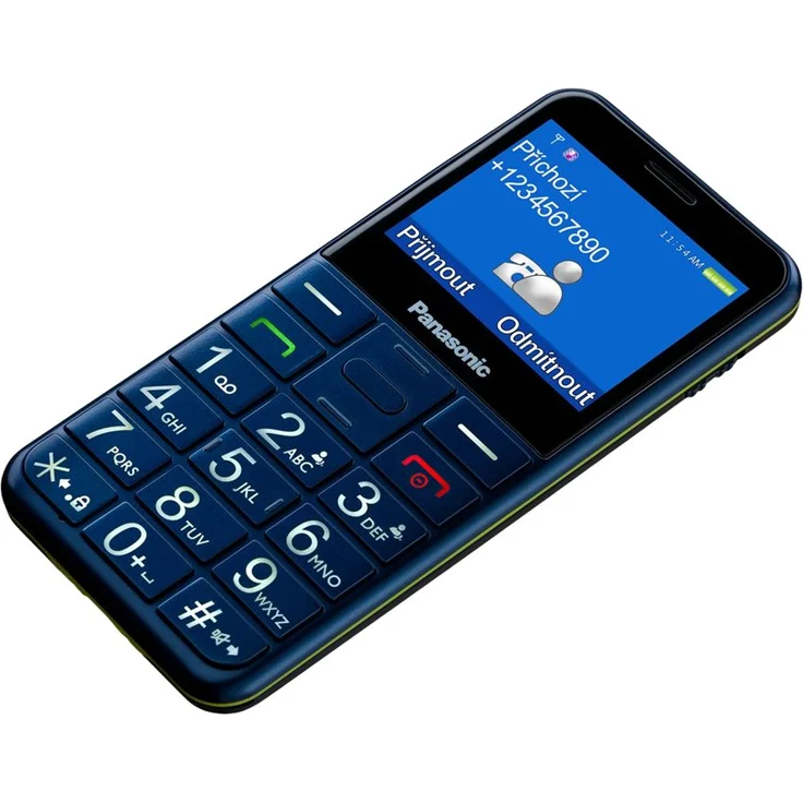 Panasonic KX-TU155 Seniorenhandy 6,1cm (2,4 Zoll) TFT-Display, Blau – Bild 4
