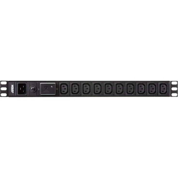 ATEN Basic PDU Series PE0218SG - Stromverteilungseinheit (Rack - einbaufähig) - Wechselstrom 100-240 V - 3840 VA - Eingabe, Eingang IEC 60320 C20 - Ausgangsanschlüsse: 18 (IEC 60320 C19, 17 x IEC 60320 C13) - 1U - 3.05 m