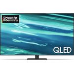 Samsung GQ75Q80AAT 189 cm (75 Zoll) QLED Smart TV (Ultra HD, HDR, Direct LED) Twin-HD-Triple-Tuner (Sat, Antenne, Kabel) Modelljahr 2021 Energieklasse G (DE-Modell)