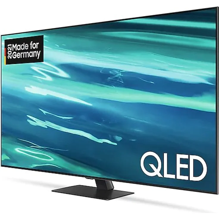 Samsung GQ75Q80AAT 189 cm (75 Zoll) QLED Smart TV (Ultra HD, HDR, Direct LED) Twin-HD-Triple-Tuner (Sat, Antenne, Kabel) Modelljahr 2021 Energieklasse G (DE-Modell) – Bild 2
