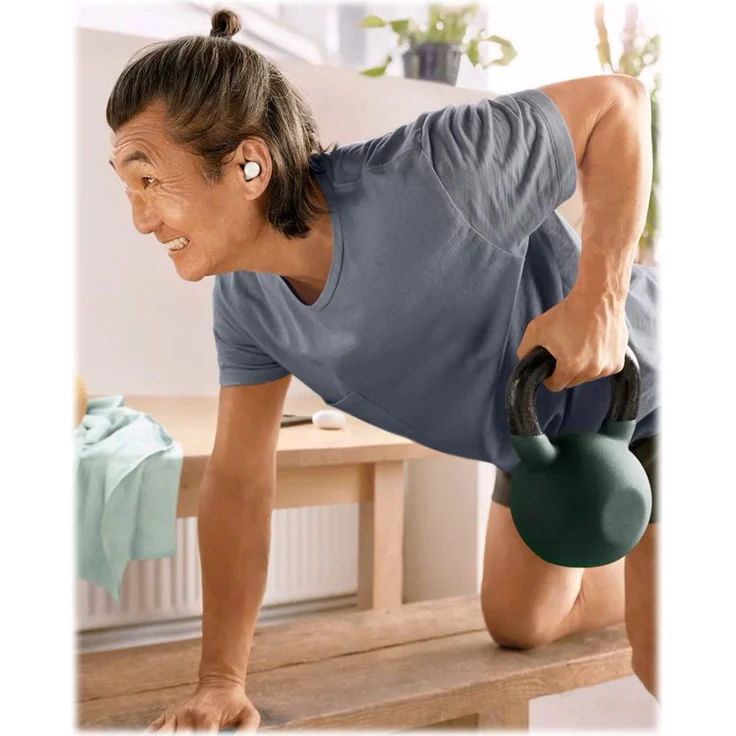Google Pixel Buds A-Series True Wireless In-Ear-Kopfhörer mit Bluetooth, Google Assistant, geeignet für Sport, weiß (12940000226) – Bild 7
