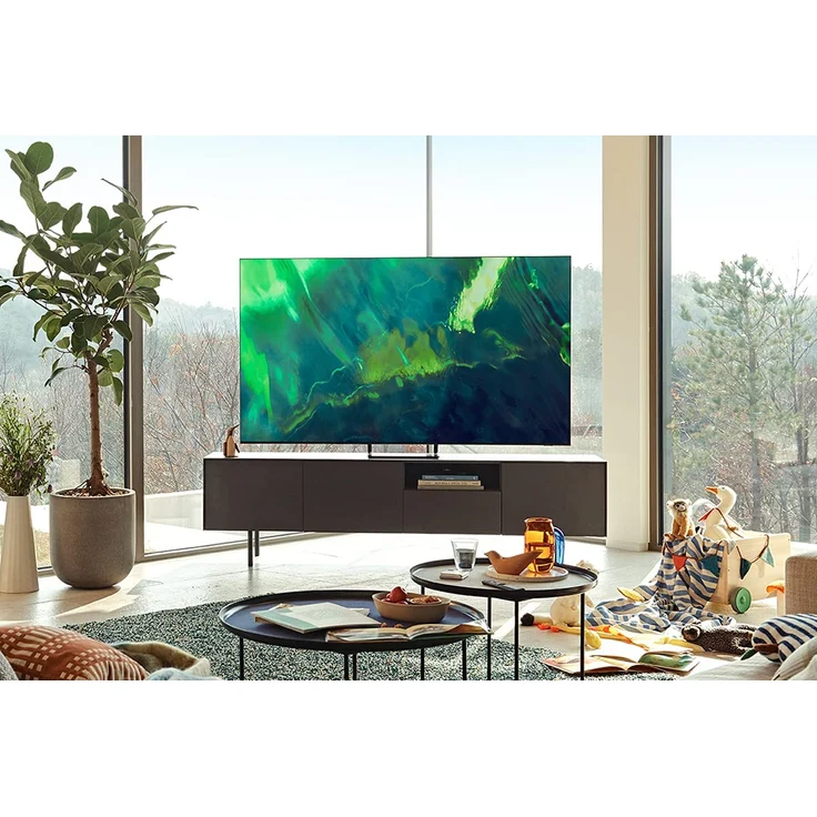 Samsung GQ85Q70AAT 214 cm (85 Zoll) QLED Smart TV (Ultra HD, HDR, Edge LED) Twin HD-Triple-Tuner (Sat, Antenne, Kabel) Modelljahr 2021 Energieklasse E (DE-Modell) – Bild 5