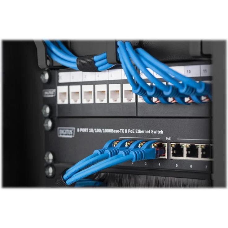 DIGITUS 254 mm (10-) 1HE Kabelrangierpanel 3x Kabelringe - Preisvergleich – Bild 6