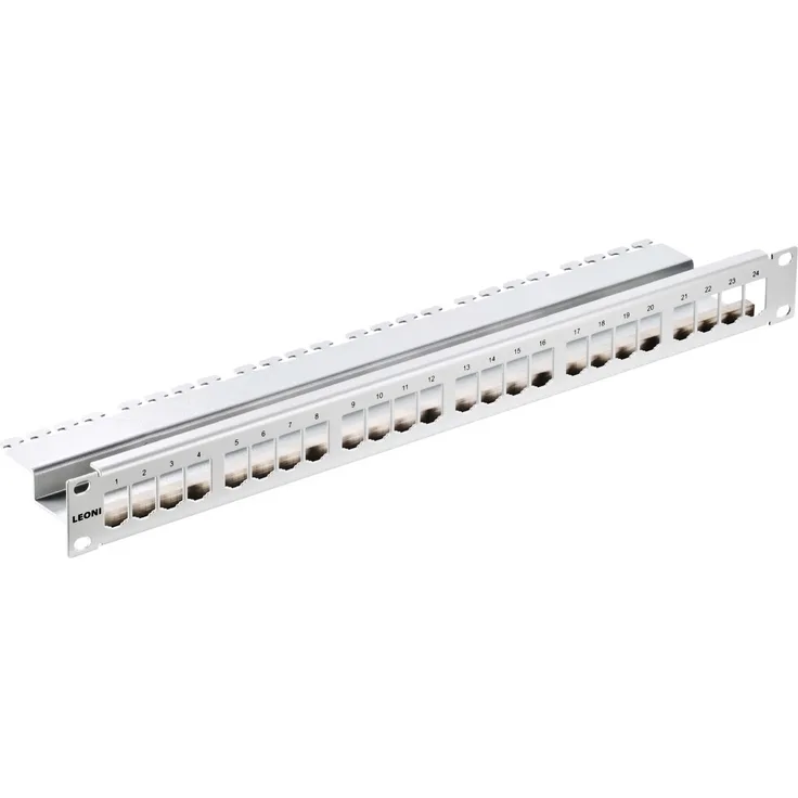Leoni Kerpen Datacom MegaLine Connect100 Panel 24 lichtgrau leer LKD9A9022010000