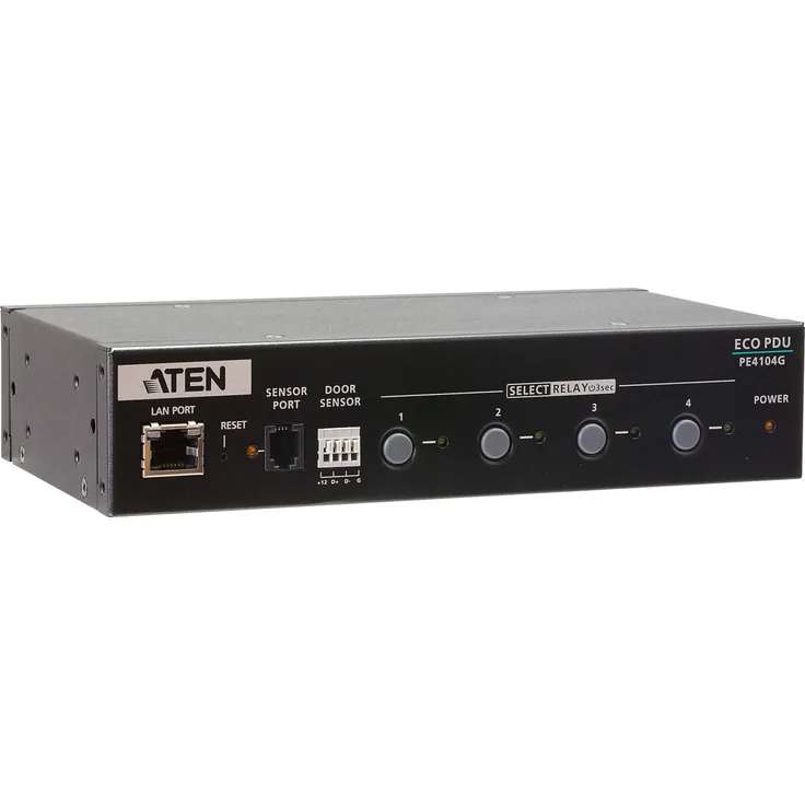 ATEN NRGence PE4104G - Power Control Unit (in Rack montierbar-extern) - Wechselstrom 100-240 V - Ethernet 10-100 - Ausgangsanschlüsse: 4 (PE4104G)