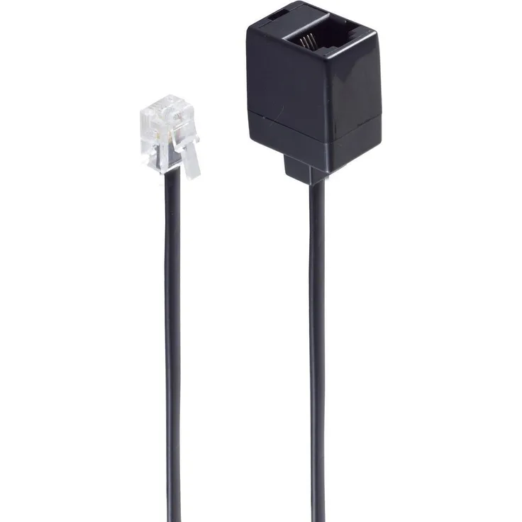 shiverpeaks -BASIC-S-Western-Stecker 6-4 auf Western-Kupplung 6-4, 10m (BS70230)
